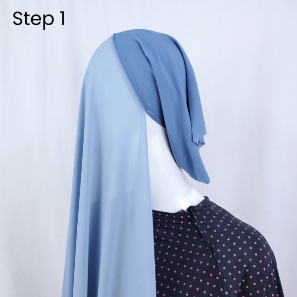 Instant Hijab Head Wrap Scarf with Undercap