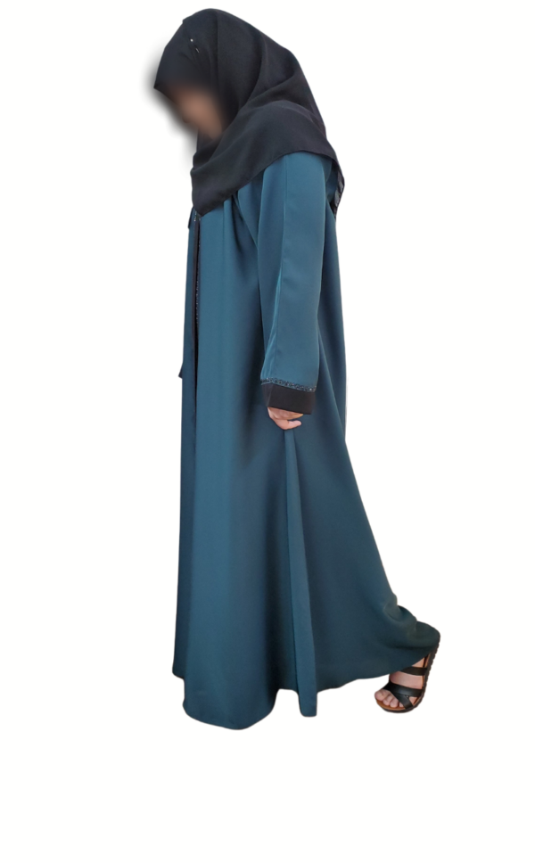 signature rhinestone abaya embroidered